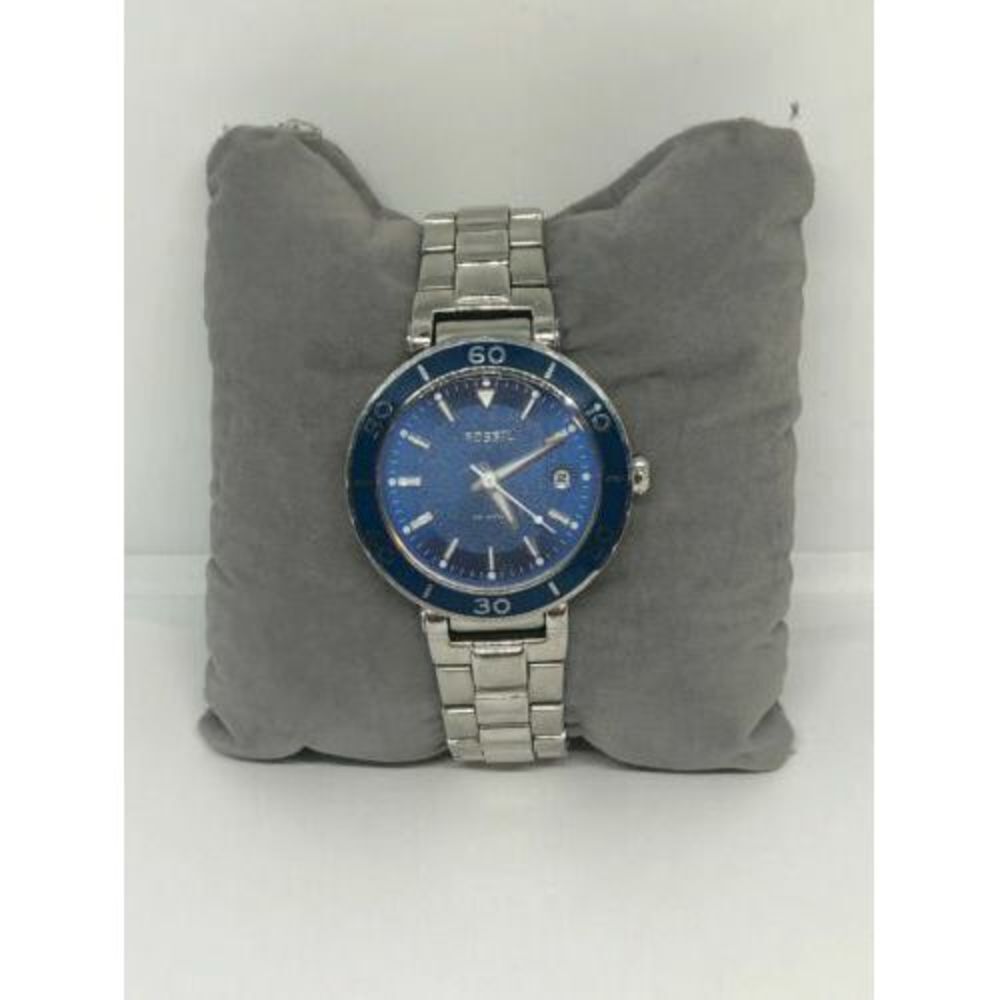 Fossil AM428225092 Men's Silver Stainless Steel Analog Dial Quartz Watch Bb729